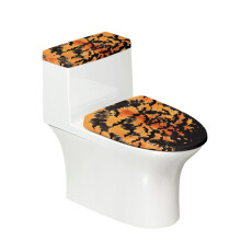 Toilet Lid Cover Set Elastic Bottom Universal Stretch 2