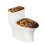Toilet Lid Cover Set Elastic Bottom Universal Stretch 2 1