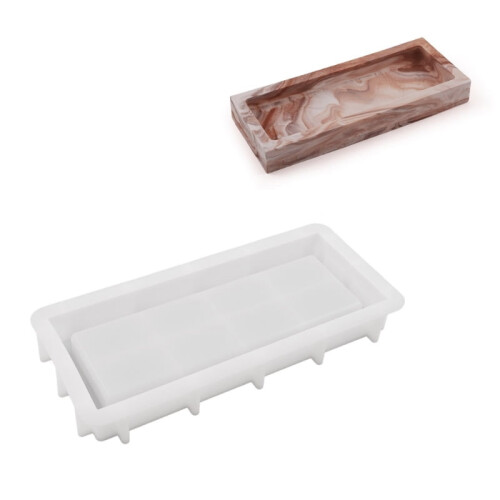 Silicone Molds Decorative Tray Epoxy Resin Casting Mold Decorative Tray DIY