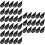 120Pcs Black Appetizer and Dessert for Party Serving 8