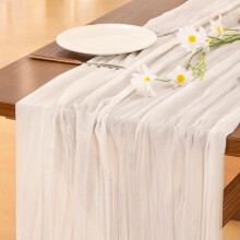 Chemin de table en toile à fromage couleur terre cuite, 305 cm (120 pouces) – Décoration bohème rustique pour Thanksgiving, mariage, baby shower