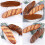 2Pièces Pain Artificiel PU Marron Clair Pour Décor 9
