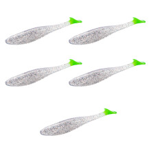 FEAMOS5 ks Umelé návnady Rybárske návnady Paddle Tail Swimbait pre pstruhy Walleye Rybárske návnady Swimbait pre rybolov v slanej vode