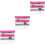 3Pcs Foldable Pink Sundries Storage Boxes with Lids for Outdoor Use 4