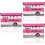 3Pcs Foldable Pink Sundries Storage Boxes with Lids for Outdoor Use 5