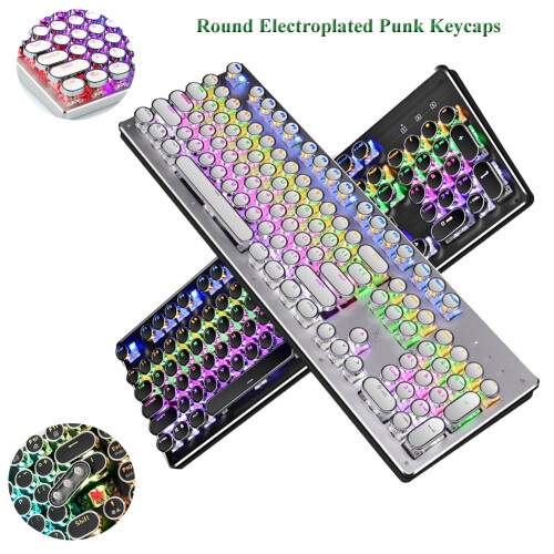 Mechanical Keyboard Keycaps Retro ABS 104Pcs