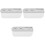 3Pcs Electric Toothbrush Wall Mount Holders White Ps Material 4