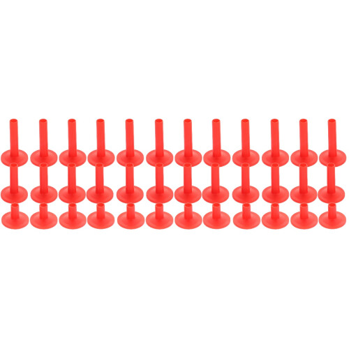 36Pièces Manchons Cymbales Avec Base Rouge Pour Batterie Percussion 2