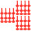 36Pièces Manchons Cymbales Avec Base Rouge Pour Batterie Percussion 5