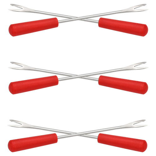 24Pièces Métal Rouges Solides Pour Barbecue Apéritifs 2