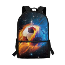 Rucsac școlar Starry Football pentru copii 5-13 ani, bretele căptușite, rucsac casual pentru călătorii sau sport - Compatibil cu grădinița și
