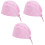 3Pièces Casquettes Rose Boutons Chef Hat Scrub Cap Pour 4