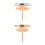 2Pièces Table Vin Pliable Bois Khaki Portable Extérieur 9