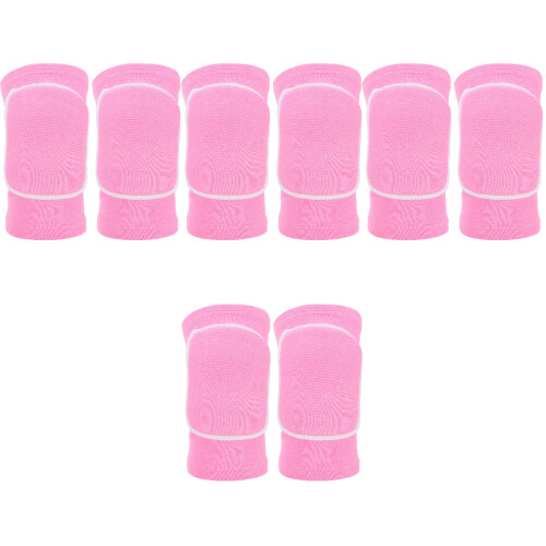 4Paires Manchons De Genoux En Éponge Rose Pour 1