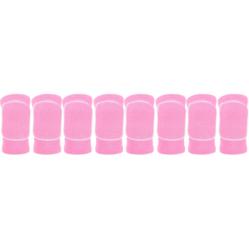 4Paires Manchons De Genoux En Éponge Rose Pour 2