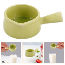 Ceramic Sauce Container with Handle for Serving Condiments Dipping Sauces and Seasonings Milk Creamer Jug Sushi Soy Sauce Bowl