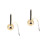 2Pièces Instrument Yin Qing Brass Pour Bouddhiste Durable 3