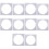 10Pcs Clear Acrylic Cake Molds for Layer Cake Baking and DIY 7