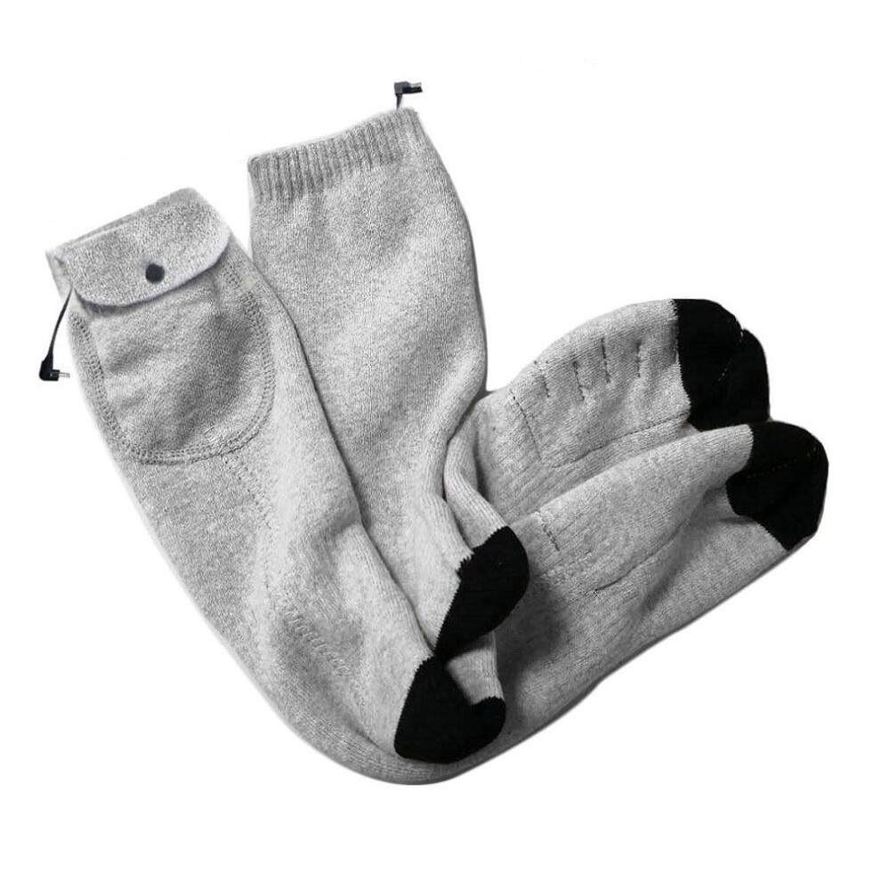 Socks Sock Heated Warmer Winter Foot Heating Warm Warming Feet Thermal Stocking Rechargeable Usb Electric Cotton Women
