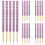 90St Violet Party Candy Picks Bamboe Appelsticks Glanzende Afwerking 9