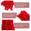 20Pièces Écharpes Laine Délicates Décoration Jouets 4