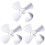 3Pcs Silver Stove Fan 4- Aluminum Heat Powered Replacement 2