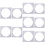 10Pcs Clear Acrylic Cake Molds for Layer Cake Baking and DIY 10
