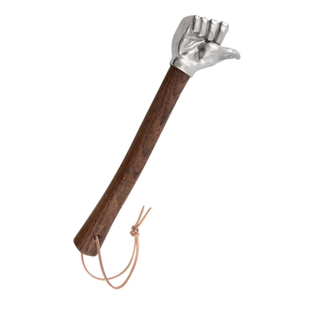 Heavy Duty Stainless Steel Fist Hammer Ergonomic Wooden Grip For Striking Camping Automotive Household Application 9152228659834
