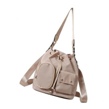 Dámska vedrová taška v kórejskom štýle, kabelka cez rameno, ležérna crossbody taška so sťahovacou šnúrkou, taška cez rameno na