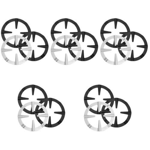 15Pièces Anneaux Wok Cuisine Fer Compact Résistants Usage Camping 1