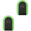 2Pcs Outdoor Key Lock Box Black ABS Plastic Combination Lock 4