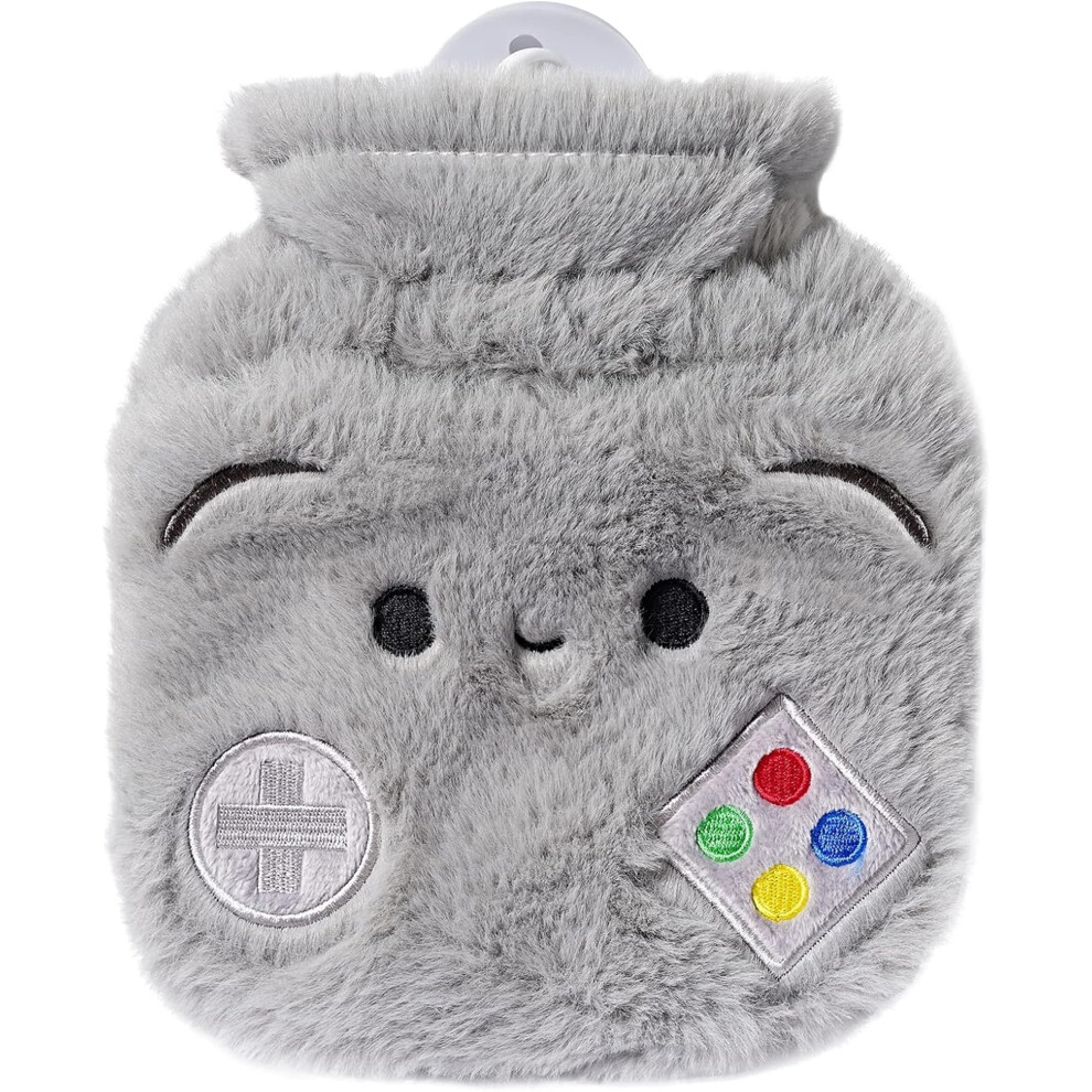 Rubber Hot Water Bottles Pain Relief with Cute Faux Fur Cover Dog01