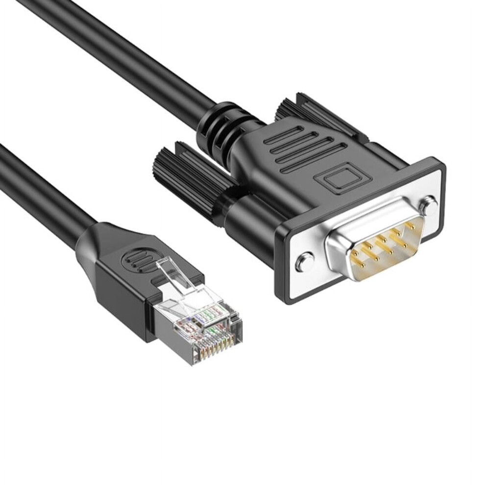 Rj45 8P8c Ethernet To Db9 Rs232 Control Cable Serial Port Extension Line For Effective Networking Hardware Communication 9482726301127