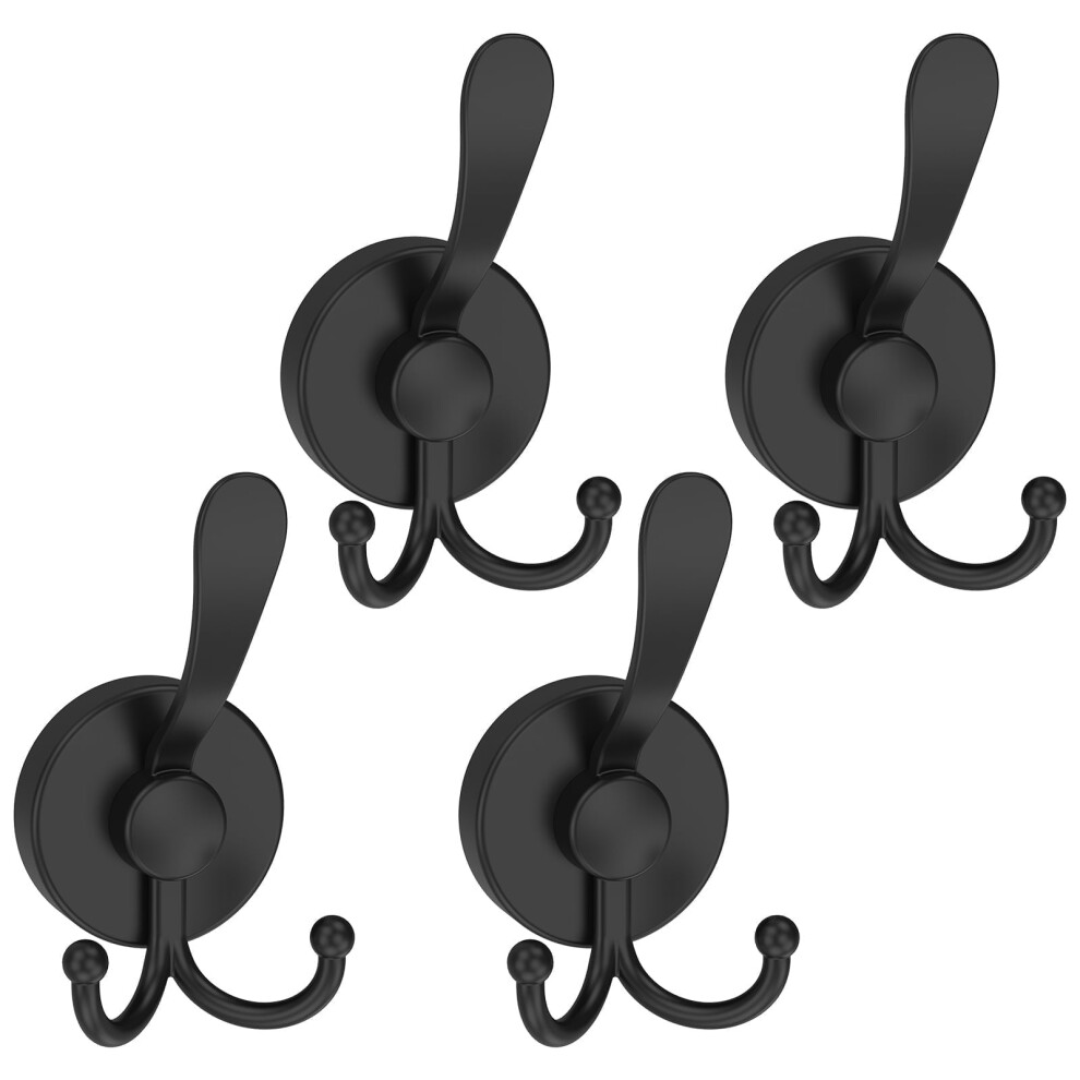 2/4 Pcs Suction Cup Hooks With Three Prongs Heavy Duty Suction Shower Hooks For Bathroom Wall Kitchen Glass Mirror Tile To Hang Towels Robes Loofah 9152228656628