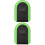 2Pcs Outdoor Key Lock Box Black ABS Plastic Combination Lock 5