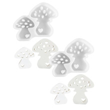 Múnla Silicone Eapocsa Imréitigh faoi $7 – Roisín 2 phíosa, Coinneal, Crochadán, Barr Císte & Múnla Cré Polaiméire – Ag luí le roisín