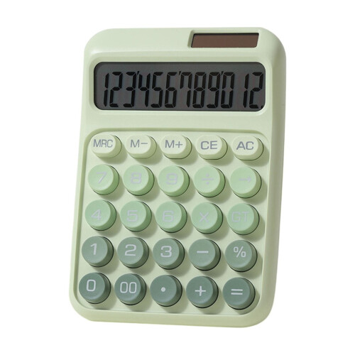 Desktop Calculator with Large LCD Display, Basic Calculator Dual Solar Power and Battery, Standard Function for Office, Home, School