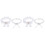 2Sets Bruidsbanden Wit Strik Ornament Comfortabel Trouwerij 2