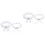 2Sets Bruidsbanden Wit Strik Ornament Comfortabel Trouwerij 4