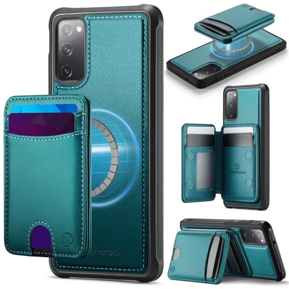 Jeehood Samsung Galaxy S20 Fe Case Rfid-Blocking Pu Blue 975221369956