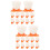 24Pcs Egg Storage Cups Stand White Egg Holders for Breakfast 5