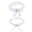 2Sets Bruidsbanden Wit Strik Ornament Comfortabel Trouwerij 9