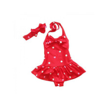 Girls One-Piece Swimsuit with Built-in Absorbent Diaper