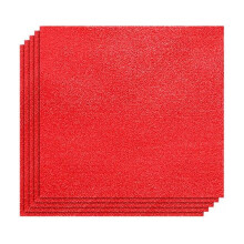 Clearance Red Glitter Cardstock Paper,100 Sheets Premium Red Sparkly Construction Paper for Craft,Diy Projects,Party Decorations