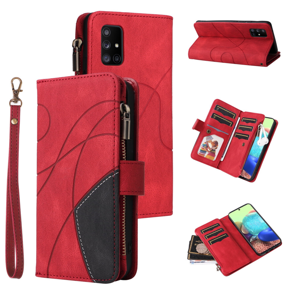 Pu Leather Wallet Case For Samsung Galaxy A71 5G 9-Card 975221373106