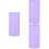 3Pièces Coupe-Bouteille Violet Acier Inoxydable 6