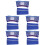 5Sets Breathable Blue Hard Hat Shade Sun Neck Shield Reflective Cover 5