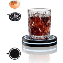2026 smart coaster 2.0, Portable APP-Features, Easy To Clean & Carry(Black)
