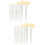 2Sets White Blending Makeup Brushes for Women Eyelash Beauty Tools 6