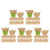 500Pcs Disposable Lotus Baking Cups Light Brown Cupcake Baking Liners 8